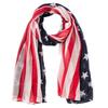 Stylish Scarf Shawl Neckerchief Head Scarf Star Print for Independence Day Star Headscarf, Versatile and Soft