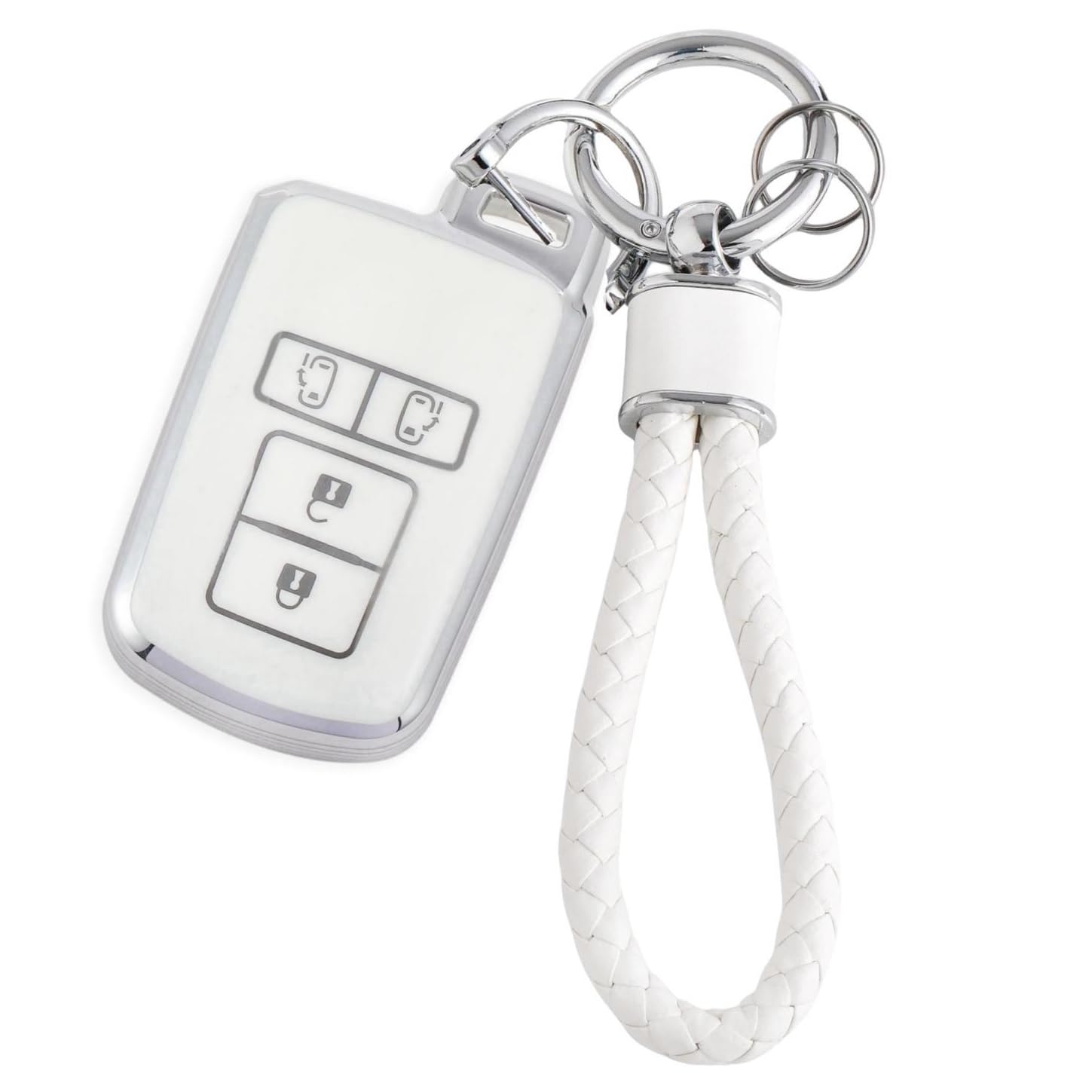 

HOYZE Ключ Серии Noah 80 Ключ Серии Voxy 80 Милый Автомобильный Умный Ключ Ключ Чехол для Ключа, Крышка, Чехол, Держатель, Корпус, Устойчивый к Царапинам (Серебристый Белый)