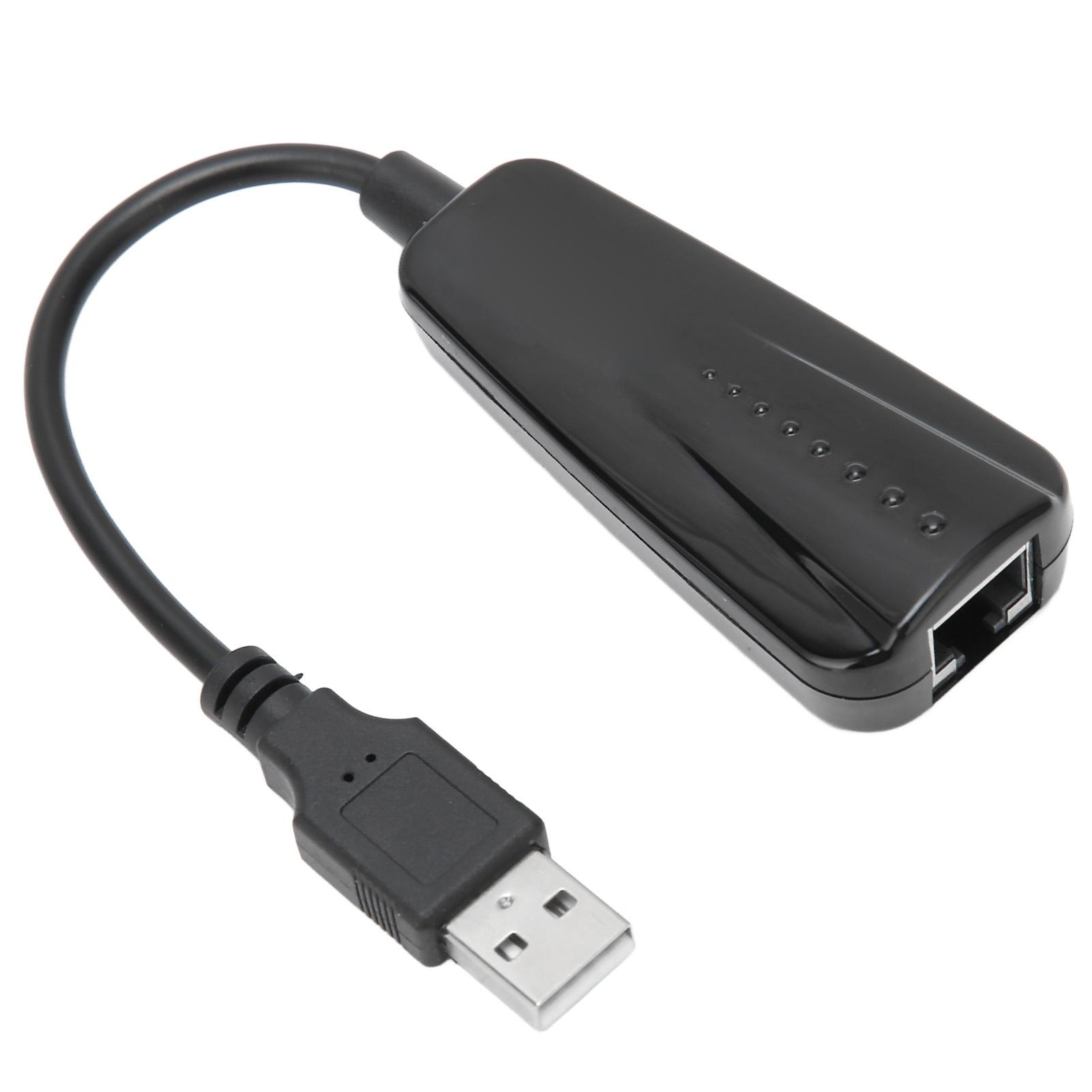 

USB-адаптер Ethernet USB 2.0 до 10 100 Мбіт/с Вставляємий мережевий адаптер LAN Сумісний для Windows для Linux для OS X