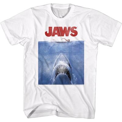 Tubarão Filme de Suspense dos Anos 70 Pôster de Filme em Cores Completas & Camiseta Masculina Pequeno Petisco Camiseta Unissex