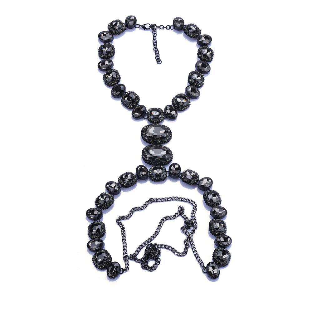 

Модные ювелирные изделия Роскошные бриллиантовые цепочки для тела Модные преувеличенные женские длинные ожерелья Ювелирные изделия