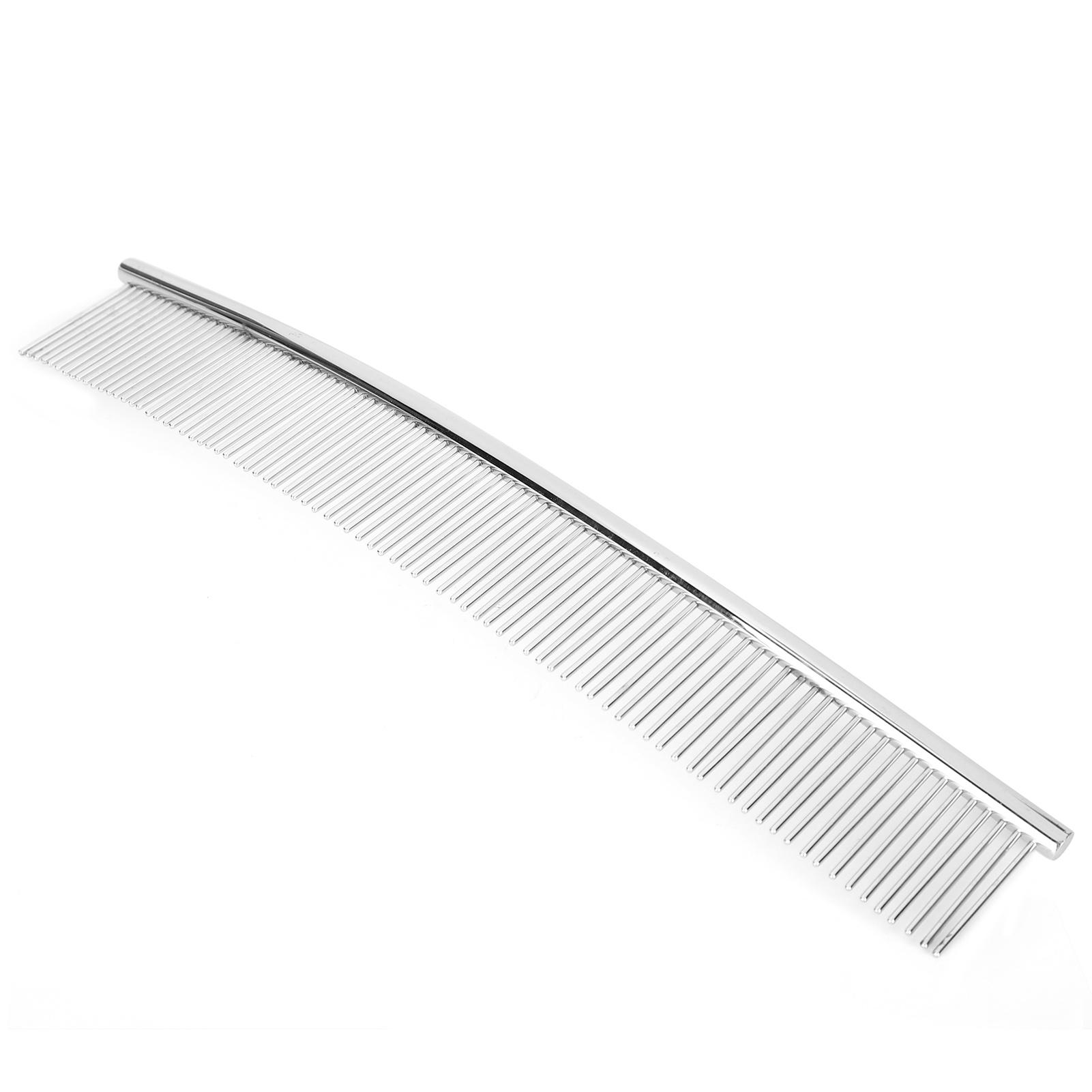 

Pet Comb for Remove Tangles and Knots Curved Pet Hair Comb with Stainless Steel TeethDense Teeth Type