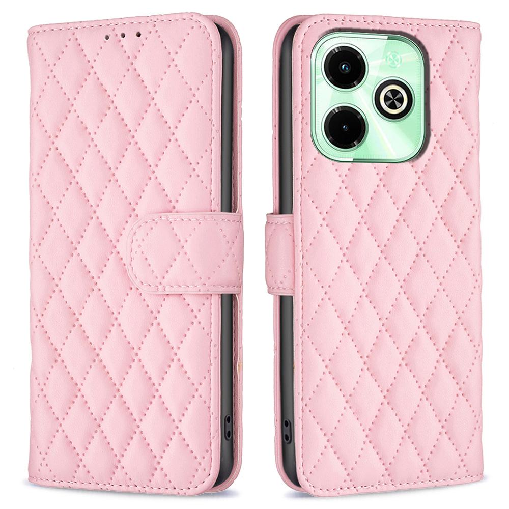 Für Infinix Hot 40/Hot 40 Pro Brieftaschen-Handyhülle Rautenmuster