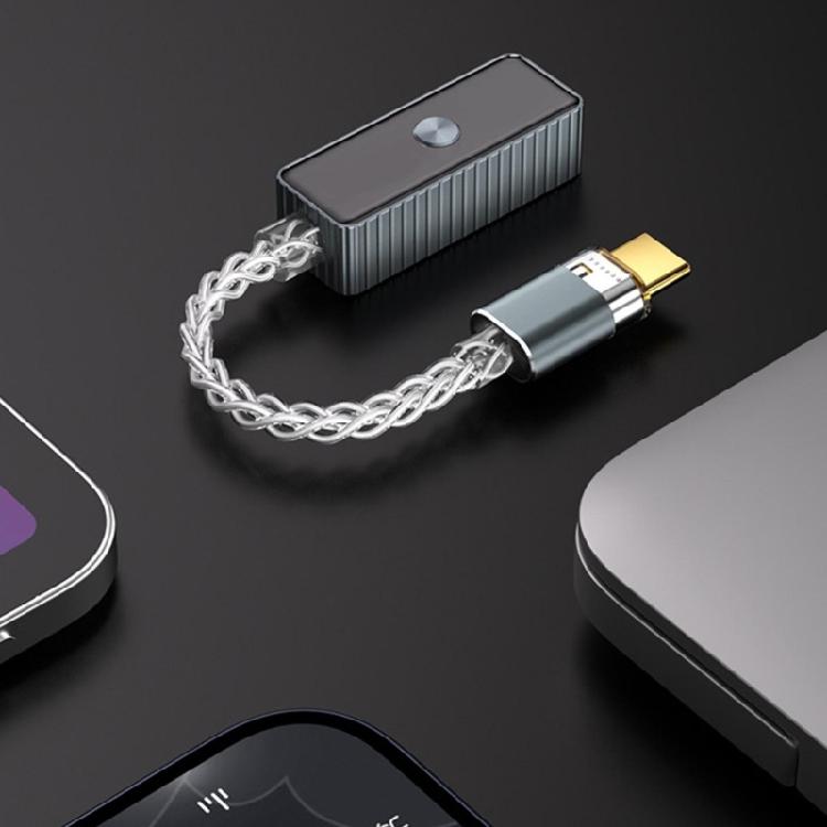 Auditory Decod USB C Headphone Amplifier 3.5mm Lossless Sound for Smartphones and PC Type C