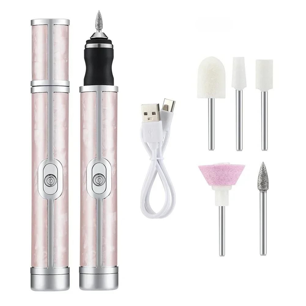 Electric Nail Polisher Drill Professional Skin Removal Art Sanding File Pen Nails Grinding Polishing Dead Manicure Machine Care