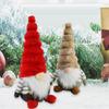 Christmas Gnomes Toy Figurine Plush Table Decoration for Holiday Gifting Dwarf Polyester Ornament for Tabletop Use