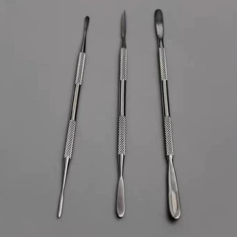 3Pcs Stainless Steel Clay Sculpting Spatula Kit Non Slip Handle for Pottery DIY Home Art Activities