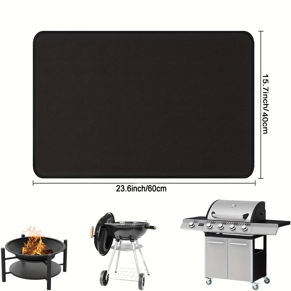 Barbecue Stove Mat Outdoor BBQ Fireproof Pad Reusable High Temperature Resistant Fire Pot Barbecue Fireproof Mat Easy Clean