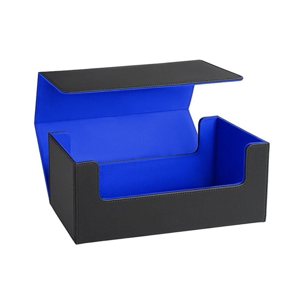 Leather Card Deck Case Magnetic Closure Multifunctional Trading Cards Storage Box Waterproof Large Capacity Commander Card Box