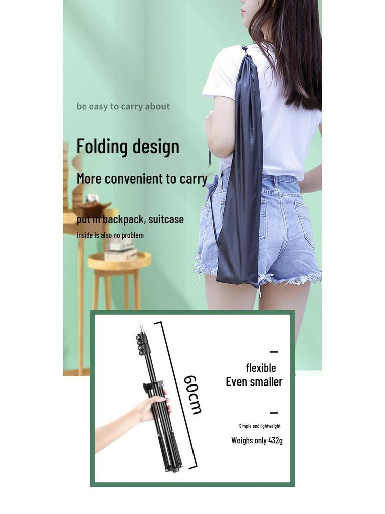 360° Rotation Bluetooth Selfie Stick Tripod for Live Streaming, Vlogging, and Travel with Remote Control
