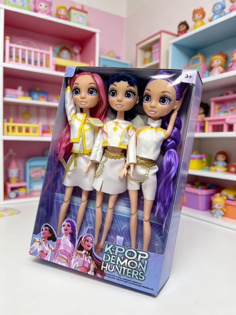 2026 Hot Music Style Demon Hunters Anime Figure, Rumi Mira Zoey Action Figure, Cute Cosplay Doll Birthday Gift