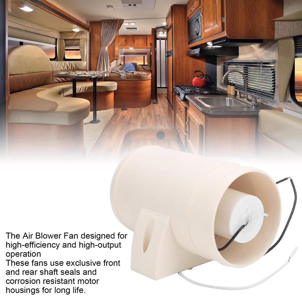 Boat Fan, 12 Volt Marine 3 Inch Boat Blower Motor Inline Marine Bilge Air