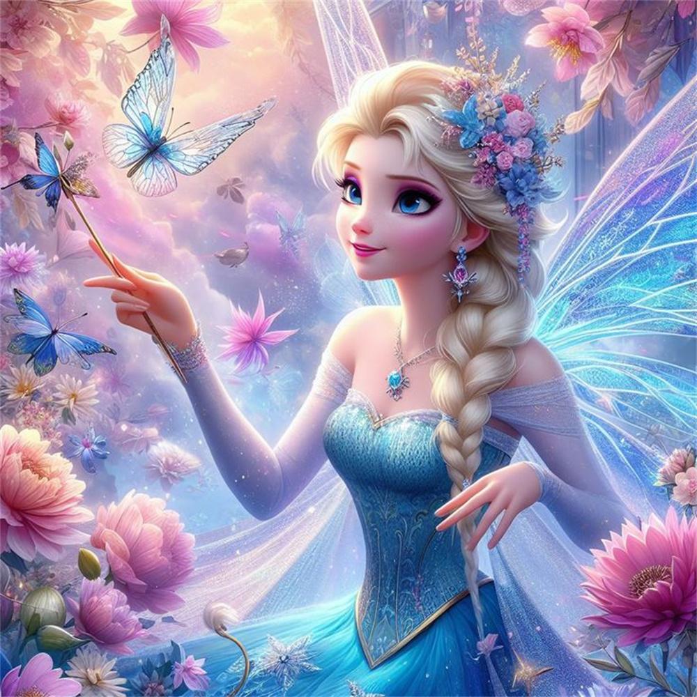 Princess Elsa Anna Diamond Painting New Full Diamond Frozen Series Bedroom Decoration Diamond Embroidery Material Pack