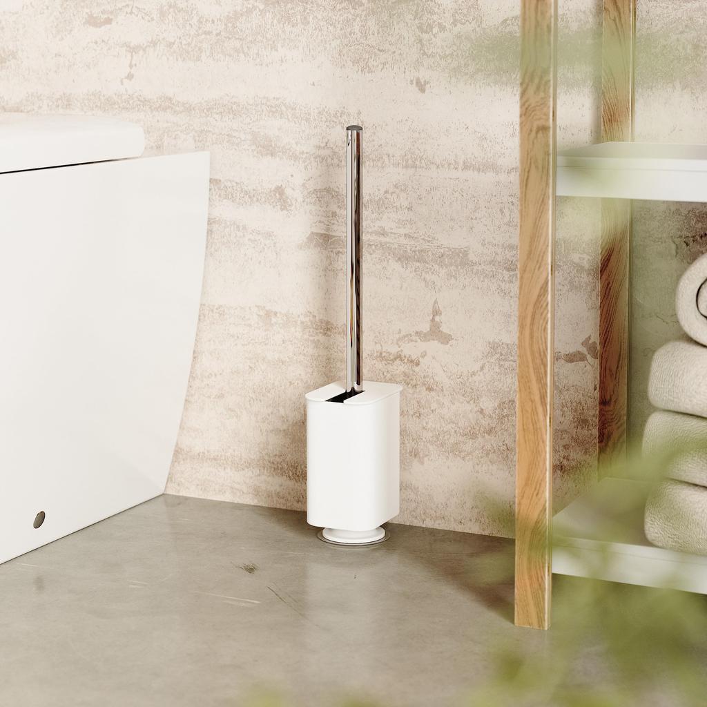 Official Umbra Flex Adhesive Toilet White Brush,