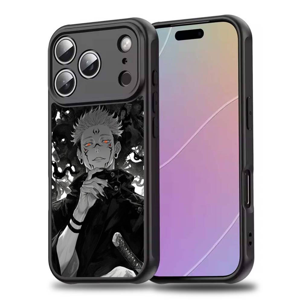 Ryomen S-Sukuna Anime Handyhülle Für iPhone 17,16,15,14,13,12,11,Pro,Max,Plus,Mini,SE4,E Magnetisch Magsafe Kabelloses Laden