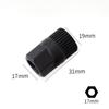 Hexagon Generator Pulley Removal Tool 33 Teeth 19mm Diameter for Alternator Clutch Wheel with Steel Construction