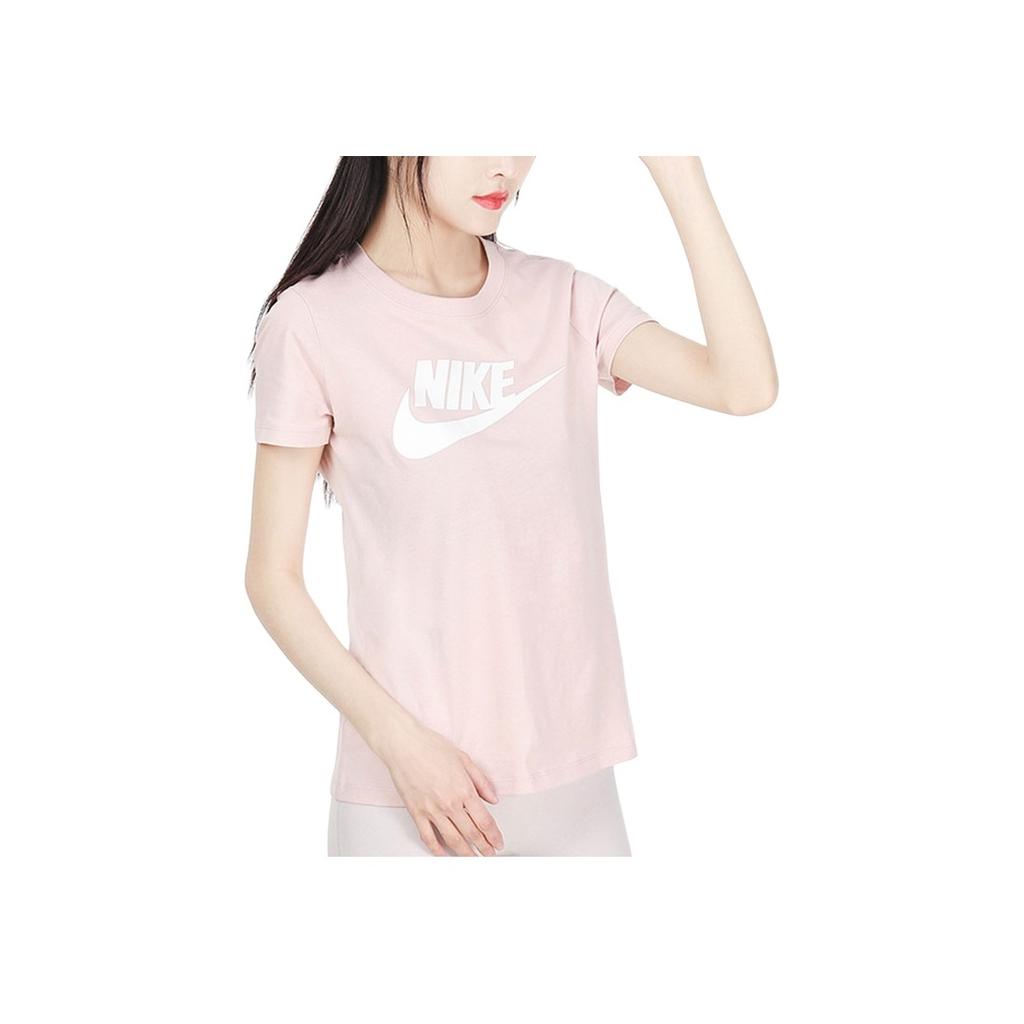 Nike Breathable Casual Crew Neck Short Sleeve T-Shirt Women Tops Oxford-Pink BV6170-601