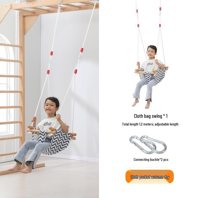 Outdoor Kids' Rope Ladder Swing for Sensory Integration and Climbing Activities