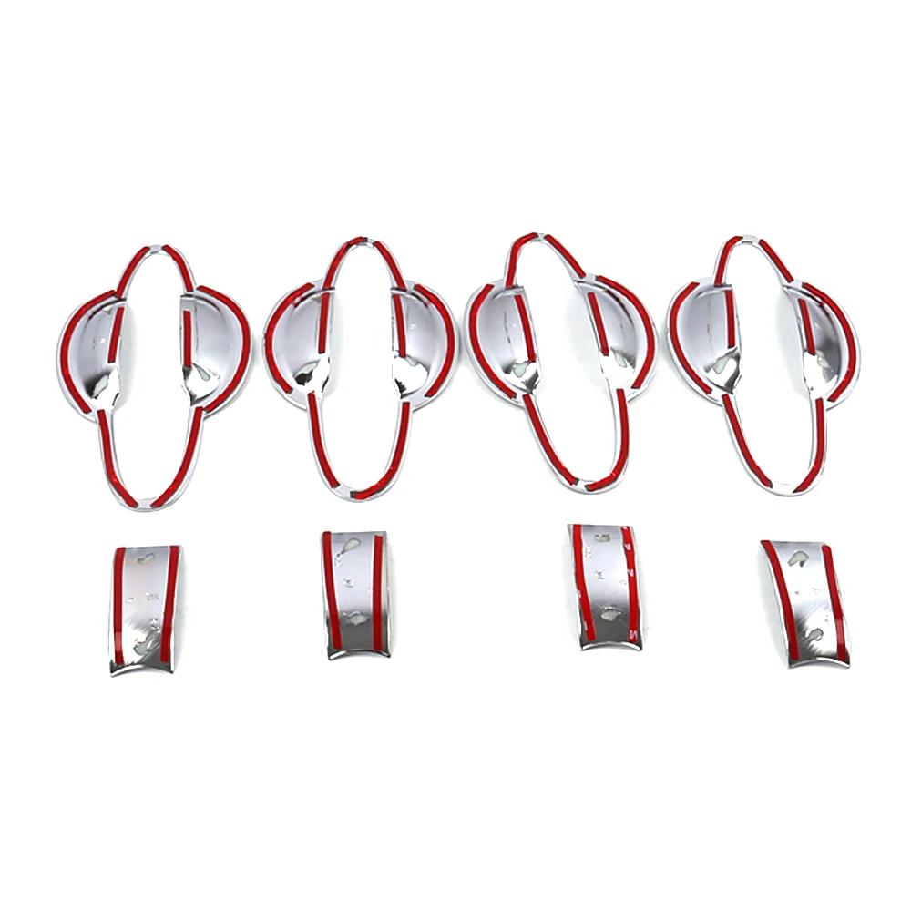 For Kia Sportage R 2011-2015 Chrome Door Handle Cover Door Bowl Cover Frame Moulding Trim ABS Protection Sticker