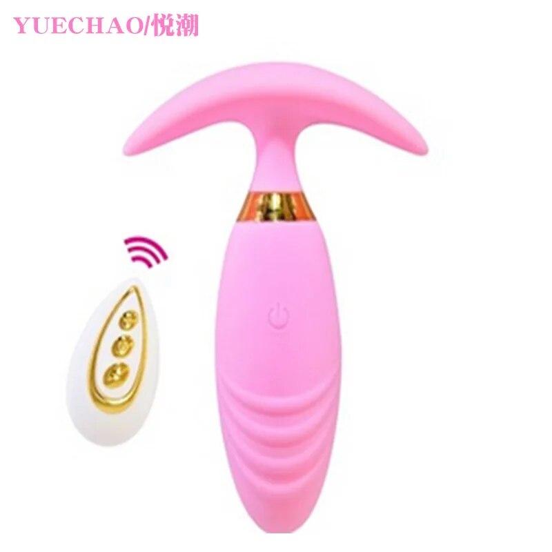 Back Court Wireless Remote Control Anal Plug Female Charging Wear Expansion Vibration Anal Plug Masturbation Adult Sex