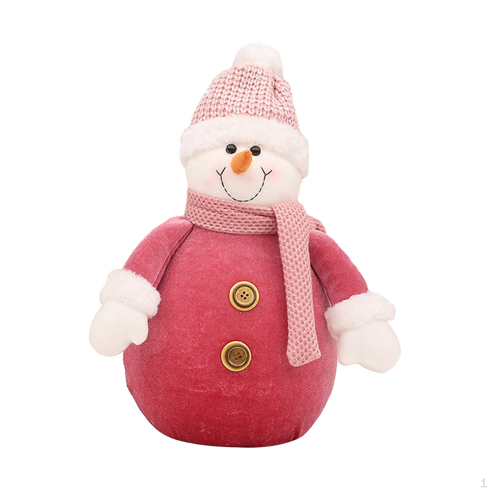 

Рождественское украшение, плюшевая кукла-снеговик, украшение, статуэтка для фестиваля, столовая