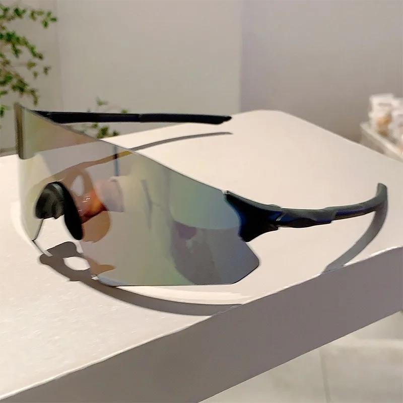 Fashion Monoblock Anti UV Men's Goggle Outdoor Brand Mirror Sports Sunglasses Women Oversize Decor Shades for Cycling