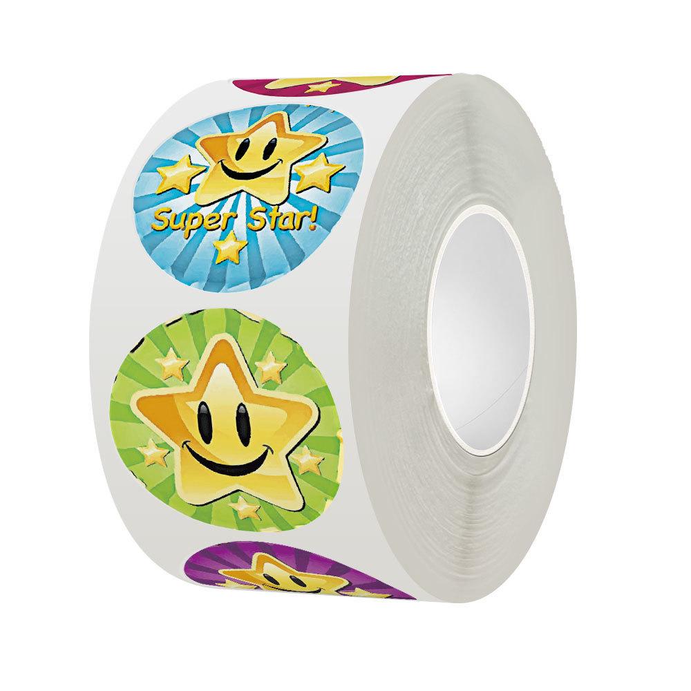 English Learning Reward Stickers: Motivational Stars & Emojis for Kids