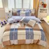 Ins Style Korean Bedding Set Breathable 3/4pcs Bed Sheets Set Quilt Covers Solid Duvet Covers for Home School  Fundas Nórdicas