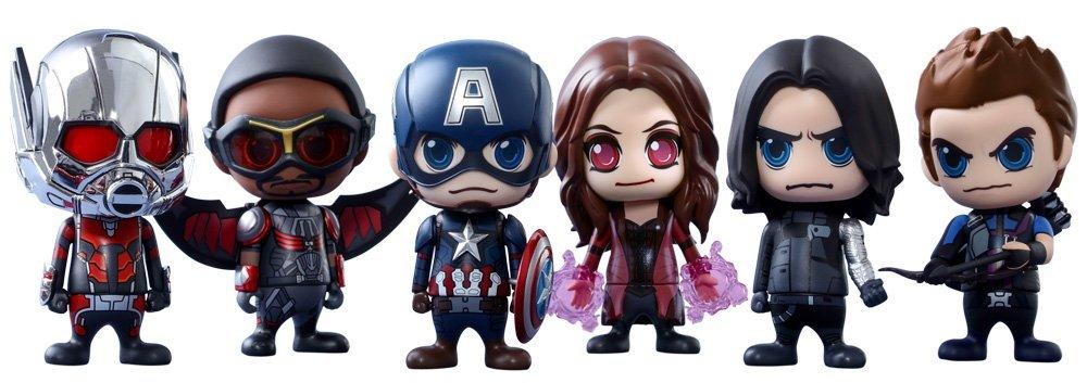 

Cosbaby Captain Civil War Team Captain America of Approximately 10cm Tall Plastic Finished Figure America [Size S] Set 6 Pre-painted