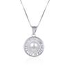 Lindon 925 Sterling Silver Classic Women Necklace Pendant Zircon Fashion Gift
