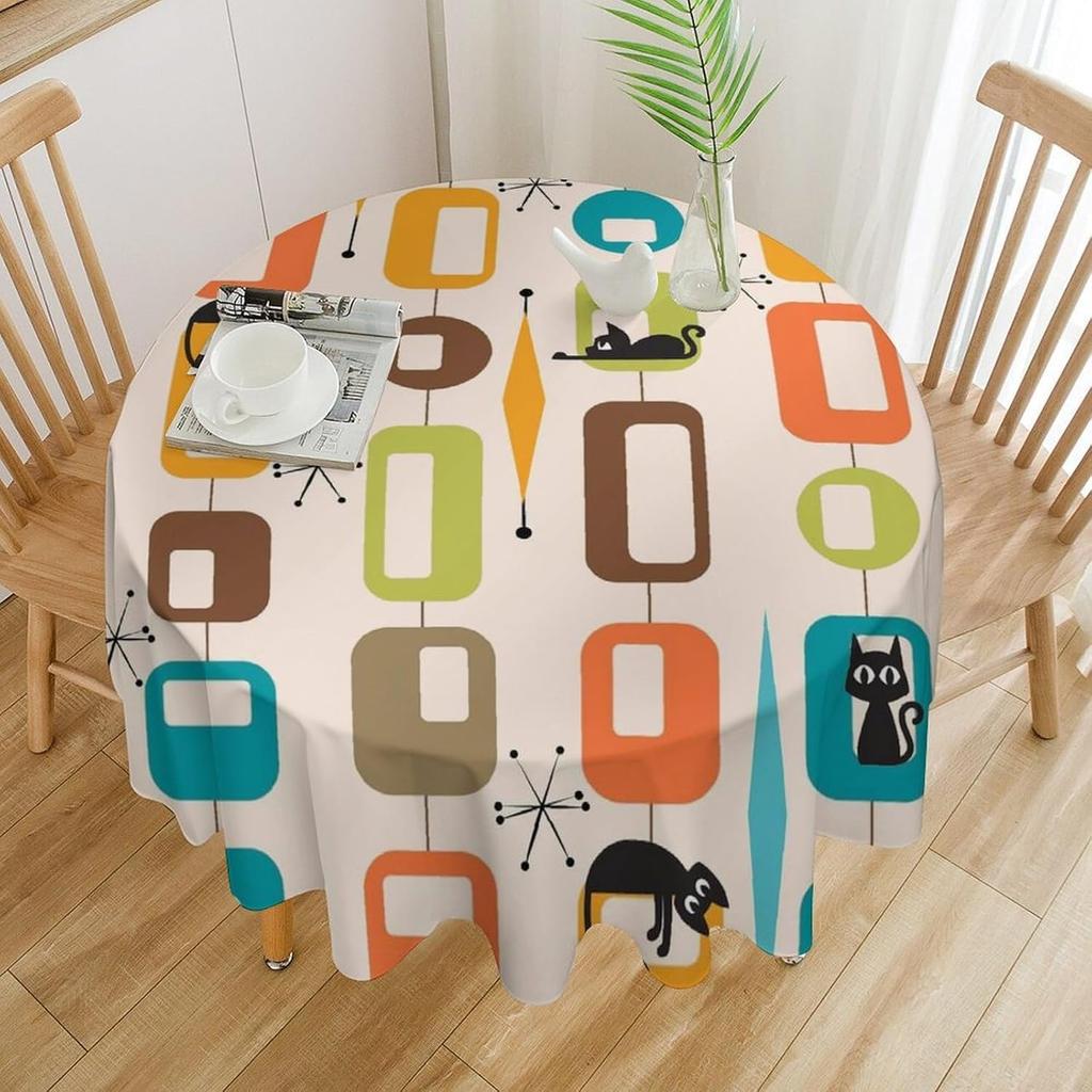 William Morris Bloemenprint Rond Tafelkleed Afwasbaar Polyester Stof Vintage Bloemen Wasbaar Tafelkleed Voor Feestdagen Keuken