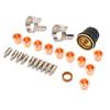 24Pcs Plasma Cutting Torch Tip Kit Consumables for IPT‑60 PT‑60 IPT‑40 Cutter Electrode Shield Cap Stand Off Swirl Ring