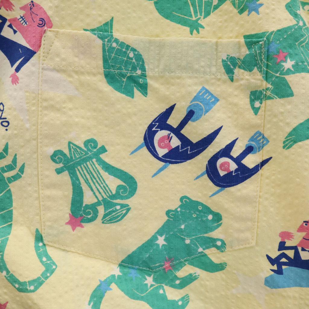 SUN SURF Designed by Ryohei Yanagihara, made in Japan Uncle Tris Short sleeve Seersucker Aloha shirt Men's Used