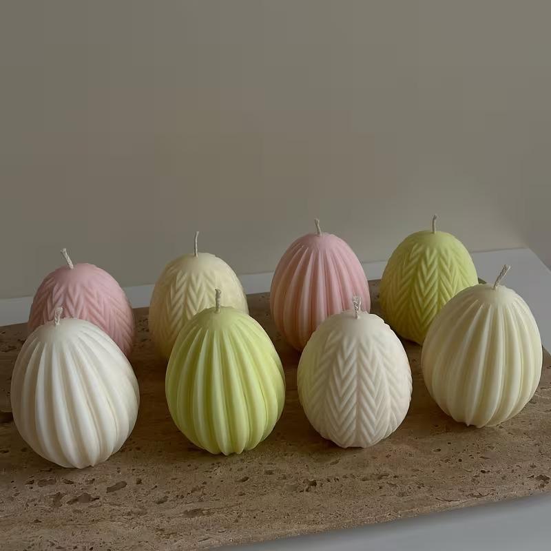 Top Quality Multiple Egg Silicone Candle Mold Easter Egg Silicone Mold DIY Aromatherapy Gypsum Hand Soap Mold Household Products