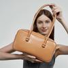 Genuine Leather Underarm Bag Large-capacity Boston Women's Bag Single-shoulder Bag Bowling Bag