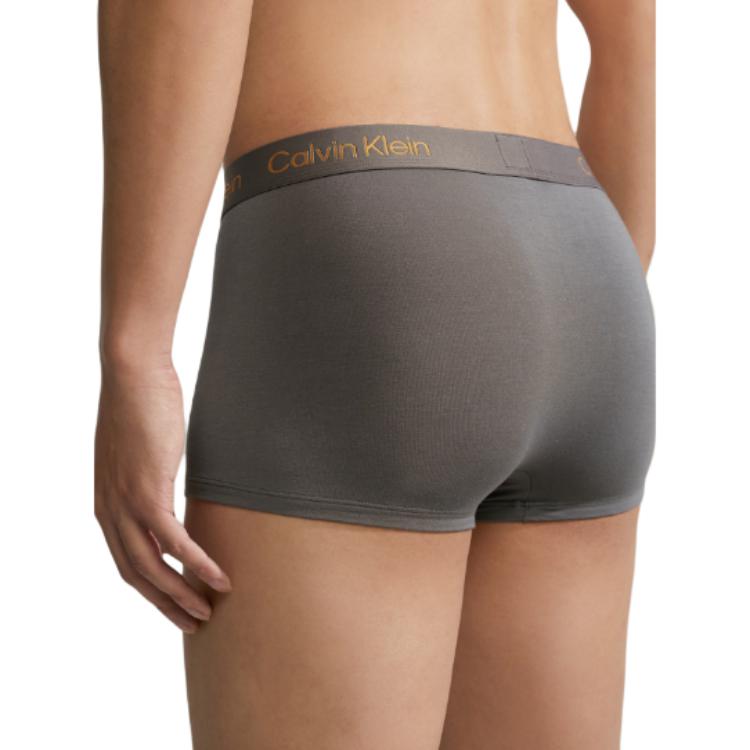 Calvin Klein Black Label SS23 Elastic Knit Waistband Logo Print Boxer Shorts Men bottoms Gray NB3331-5GS