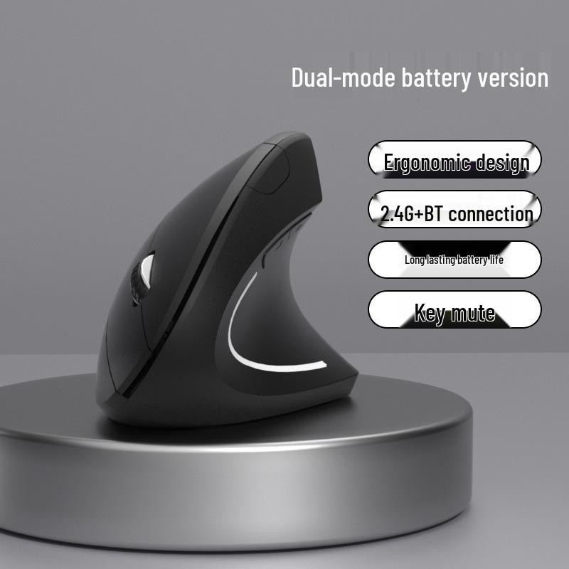 Wireless High-Comfort Ergonomic Vertical Bluetooth Mouse with Innovative Design and Durability