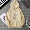 Large size hooded fleece sweater women's 2025 autumn and winter new loose large size tide