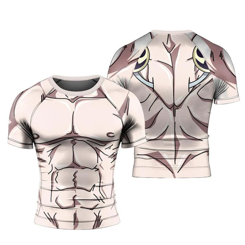 2026 New Trend Men's T Shirt Fashion Muscular Man Graphic 3D Print Cartoon Anime Cosplay T-shirt Tee Short Sleeve Children's Top