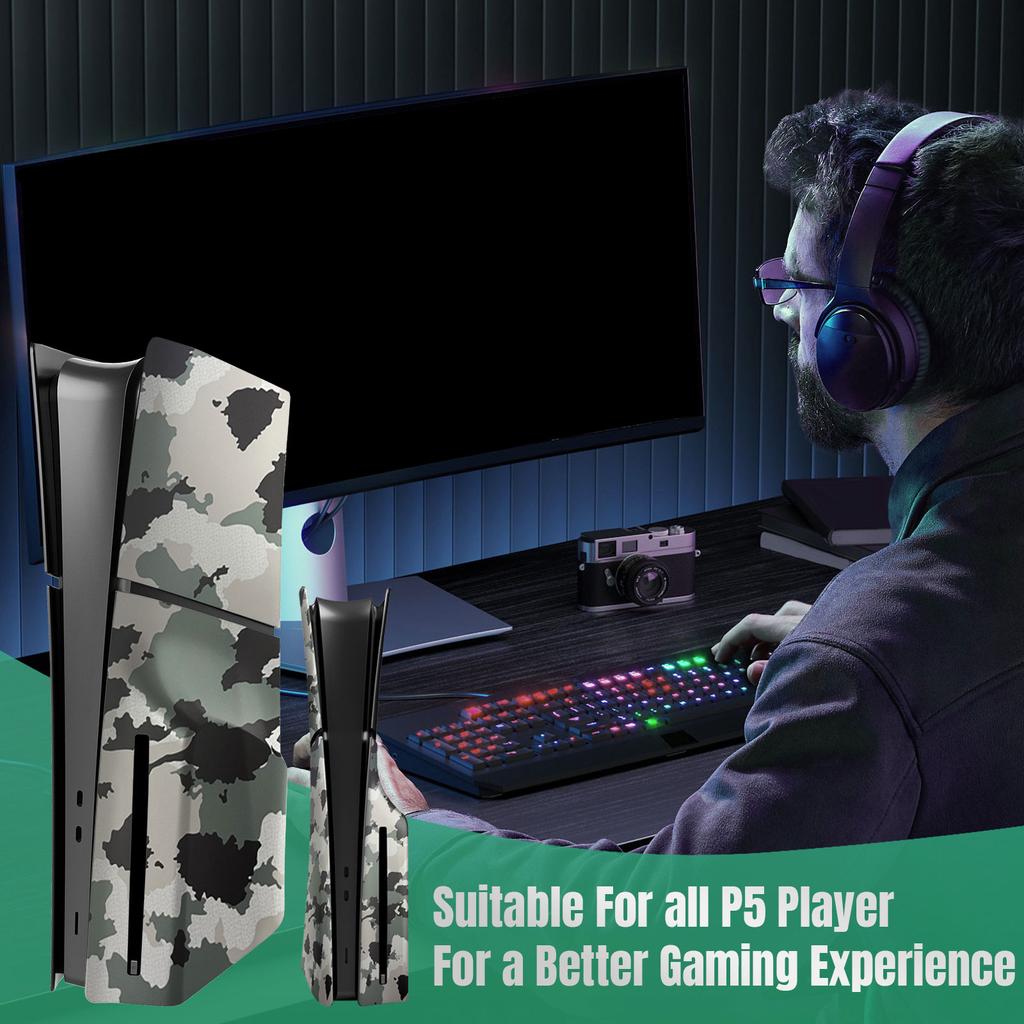 Σκληρό Πλαστικό Μπροστινό Κάλυμμα για PS5 Slim Έκδοση Δίσκου Προστατευτικό Κάλυμμα Αντιχαρακτικό Κονσόλα Θήκη Ανθεκτική στη Σκόνη Αντικαταστάσιμο Κέλυφος