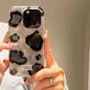 Black and Gray Leopard Print Suitable for Apple 13 Mobile Phone Case IPhone 1417promax New 12 Soft 15 Women 16