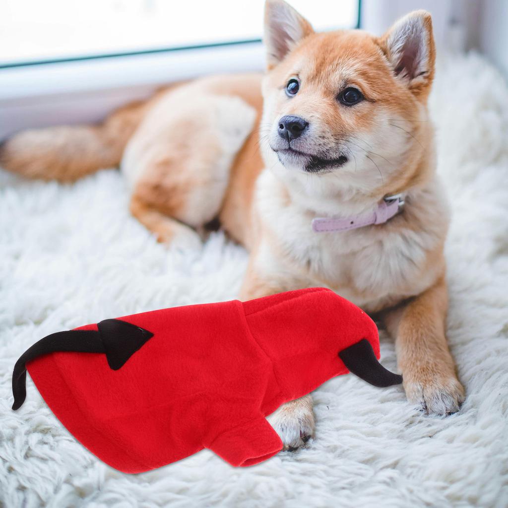 Three-Dimensional Devil Pet Costume Dog Clothes Small Dog Warm Coat for Outdoor Activities Party Clothing Pet Clothes