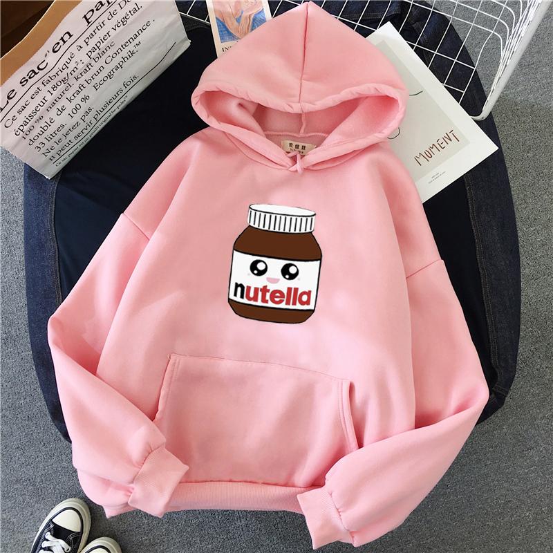 winter Nutella little face Hoodie Print Hoody Men Women Unisex BASIC Sweatshirts Fashion Cartoon Printing Hoodies streetwear