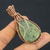 Prehnite Jewelry, 999 Copper Wire Wrapped Pendant Handmade Gemstone Jewelry, Gifts For Wife Brand New Pendant