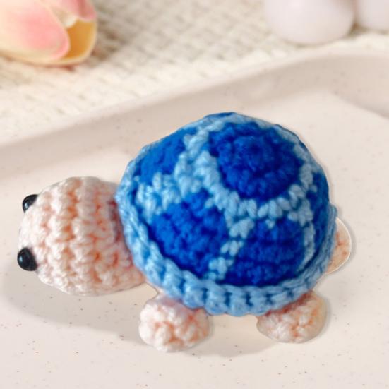 Crochet Turtle Handmade Mini Turtle Keychain Charm Cute Tortoise Doll Pendant Keyring Backpack Charm Gift for Girls Sister