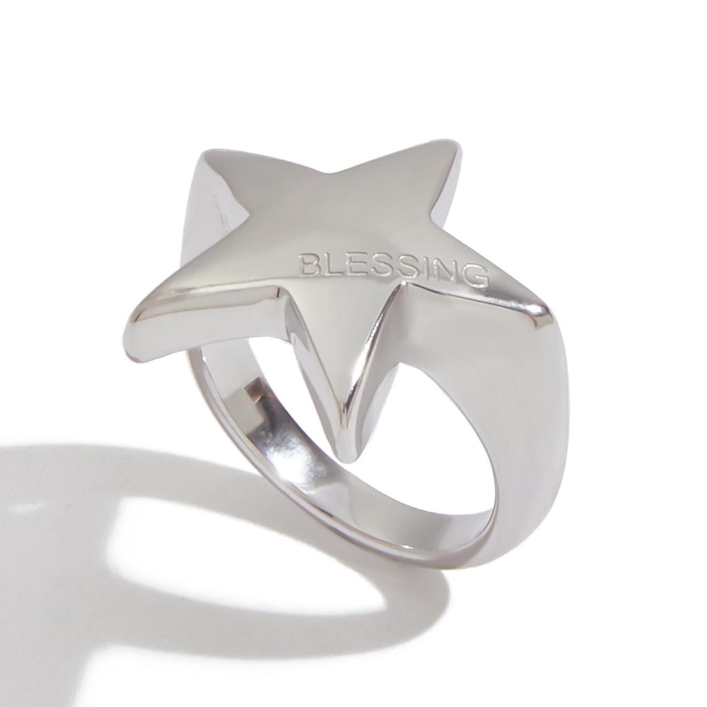 Yori BLESSING Polished Five-Pointed Star Ring New Arrivals High Quality Texture Jewelry Bijoux 2025 Gift