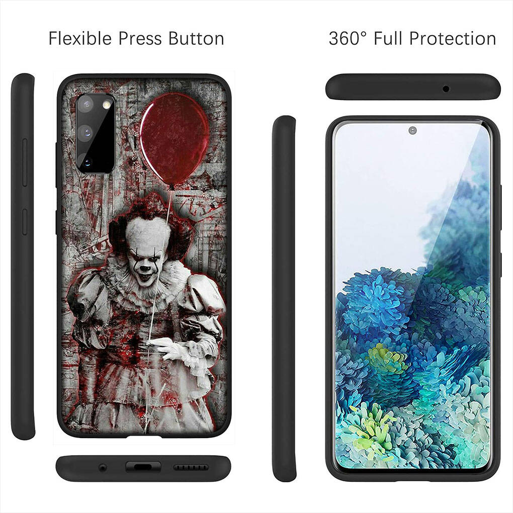 for iPhone 17 16 15 Xiaomi Poco F7 F8 X7 X6 C85 C75 C71 M8 Redmi Note 14 13 12 11 Pro Max 14C 13C 15C A4 Phone Case Pennywise Stephen King's IT Cover
