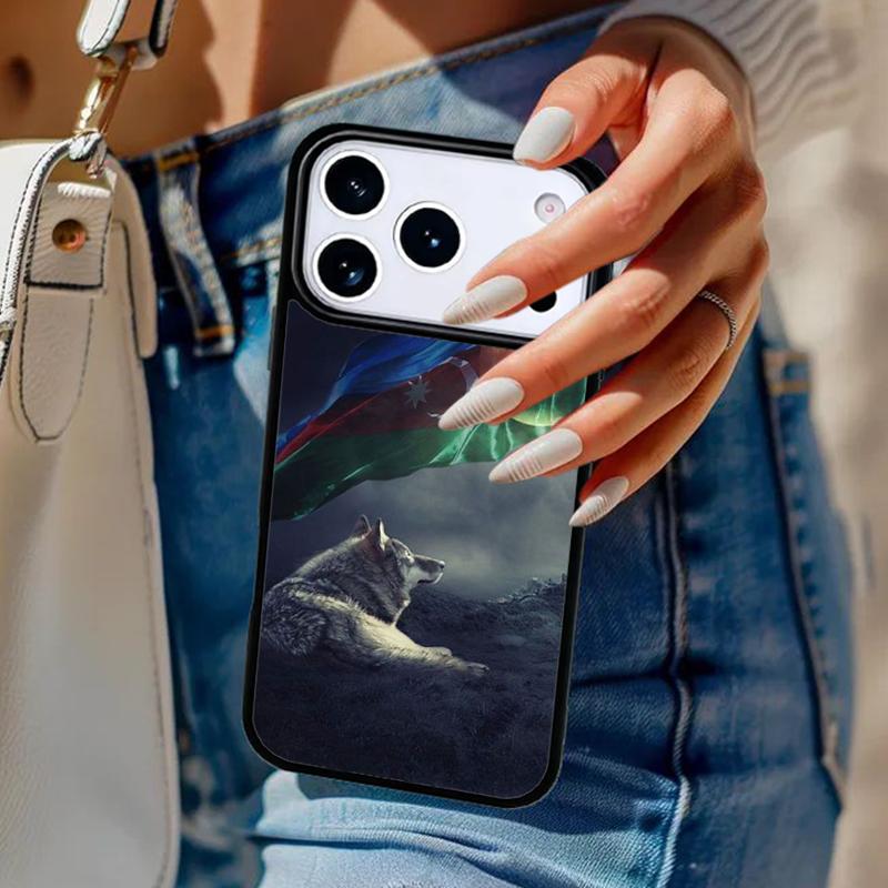 Azerbaijan Flag Soft Phone Case For iPhone 17 Air 14 15 13 12 Max Cover For Apple 14 15 16 16e 11 Pro Max Plus Coque