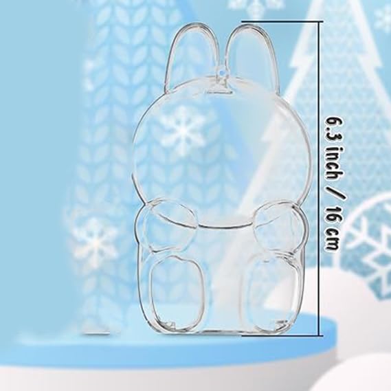 LABUBU Case, Clear Cover, Fits Standing and Sitting Positions, Convenient Storage and Protection, Thin and Lightweight Acrylic Display Case, Prevents