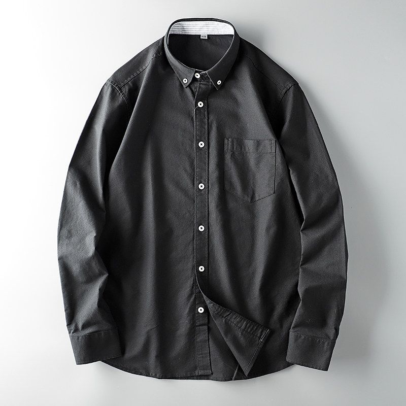 Long Sleeves Cotton Export Cattle Goods Casual White Shirt
